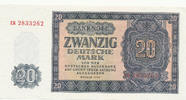 Deutschland,DDR, 20 Deutsche Mark Ro.351a Serie: EK, -