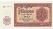 Deutschland,DDR, 50 Deutsche Mark Ro.352a Serie: EB, -