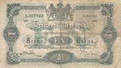 Schweden 1 Krona 1914 gebraucht III-, 26.02 £ Tax included +  6.07 £ shipping