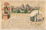 Deutsches Reich,Thüringen, Ansichtskarte Erfurt, Litho, -