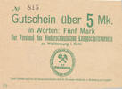Deutsches Reich,Schlesien, 5 Mark Waldenburg, Niederschlesischer Knappschaftsverein, -