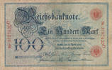 Deutsches Reich,Kaiserreich, 100 Mark 1903 Serie:D, Unterdruckbuchstabe:... 3.46 £ Tax included +  6.06 £ shipping