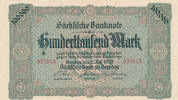 Deutsches Reich, Sachsen, 100000 Mark -