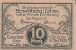 Deutsches Reich,Schlesien, 10 Pfennig Hirschberg,Magistrat, -
