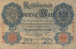 Deutsches Reich,Kaiserreich, 20 Mark Udr.Bst.W,Serie:B, -