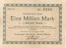 Deutsches Reich,Westfalen, 1 Million Mark Schwerte,Vereinigte Nickel-Werke, -