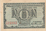 Deutsches Reich,Sachsen, 10 Pfennig 1919 Auerbach, Amtshauptmannschaft, ... 3.46 £ Tax included +  6.07 £ shipping
