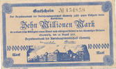 Deutsches Reich,Sachsen, 10 Millionen Mark Chemnitz, Amtshauptmannschaft, -