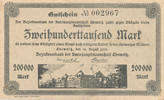 Deutsches Reich,Sachsen, 200000 Mark Chemnitz, Amtshauptmannschaft, -