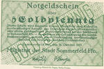 Deutsches Reich,Brandenburg, 5 Goldpfennig Sommerfeld,Magistrat, -