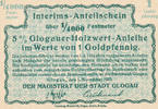 Deutsches Reich,Schlesien, 1 Goldpfennig Glogau, Magistrat, -