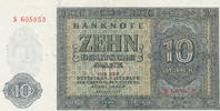 Deutschland,DDR, 10 Mark Ro.343a KN 6stellig 1 Buchstabe Serie:S vor KN, -
