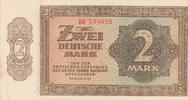 Deutschland,DDR, 2 Mark Ro.341b KN 6stellig Serie:BR,UdSSR Druck, -