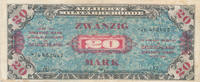 Deutschland, Alliierte Besatzung 20 Mark Ro.204d KN 8stellig UdSSR-Druck ohne F, -