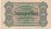 Deutsches Reich,Sachsen, 10000 Mark Dresden, Sächsische Bank, -