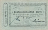 Deutsches Reich,Pommern, 500000 Mark Nörenberg,Magistrat, -