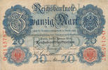 Deutsches Reich,Kaiserreich, 20 Mark 1914 Ro.47b KN 7stellig, Serie:O, U... 1.72 £ Tax included +  6.06 £ shipping