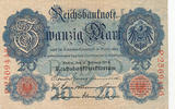 Deutsches Reich,Kaiserreich, 20 Mark 1914 Ro.47b KN 7stellig, Serie:P, U... 1.72 £ Tax included +  6.06 £ shipping