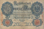 Deutsches Reich, Kaiserreich, 20 Mark Ro.37 Serie:B,Udr.Bst:P, -