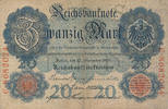 Deutsches Reich, Kaiserreich, 20 Mark Ro.37 Serie:C,Udr.Bst:S, -