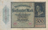 Deutsches Reich, Weimarer Republik, 500 Mark Ro.70 -