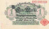 Deutsches Reich,Kaiserreich, 1 Mark 1914 Ro.51a Erste Kriegsausgabe, ohn... 5.19 £ Tax included +  6.06 £ shipping