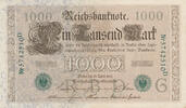 Deutsches Reich, Weimarer Republik, 1000 Mark Ro.46b,DEU-69,KN 7stellig, grün, Serie:D, Udr. Bst.: G, -