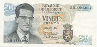 Belgien, 20 Frank -