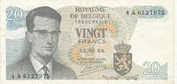 Belgien, 20 Frank -