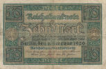 Deutsches Reich, Weimarer Republik, 10 Mark Ro.63a,DEU-73a, KN:7stellig, Udr.Bst.C, Serie:E, -