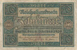 Deutsches Reich, Weimarer Republik, 10 Mark Ro.63a,DEU-73a, KN:7stellig, Udr.Bst.A, Serie:D, -