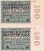 Deutsches Reich, Kaiserreich, 2x100 Millionen Mark Ro. 106r, 106m, DEU-120m, 120t, Raritäten, Wz. Ringe wechselt zu Wz. Hakensterne, -