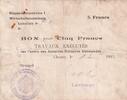 Deutsches Reich, Kaiserreich, 5 Francs Ro. 404, EWK-52a, Etappen-Inspektion 1,Wirtschaftsausschuss, -