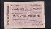 Deutsches Reich, Sachsen, 10 Millionen Mark Oederan, Lössnitztal Textil-AG auf Gewerbebank Oederan, -