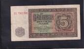 Deutschland, DDR, 5 Mark Ro.342d,DDR-4a, DDR Druck, KN 7stellig Serie: AG, -