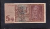 Drittes Reich, Deutsche Reichsbank, 5 Reichsmark Ro.179a,DEU-220a, KN 7stellig, -