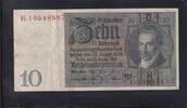 Weimarer Republik, Reichsbank, 10 Reichsmark 1929 Ro.173a,DEU-183a, Frie... 3.46 £ Tax included +  6.07 £ shipping