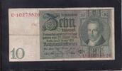 Weimarer Republik, Reichsbank, 10 Reichsmark 1929 Ro.173a,DEU-183a, Frie... 3.46 £ Tax included +  6.07 £ shipping