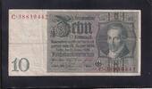 Deutsches Reich, Weimarer Republik, 10 Reichsmark Ro.173b,DEU-183b, Zwischenform, Wz.Kopf, Udr.-Bst: E, Serie: C, -