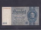 Drittes Reich, Deutsche Reichsbank, 100 Reichsmark Ro.176b,DEU-211b, Zwischenform, Wz.Kopf, Udr.Bst.E, Serie:L, -