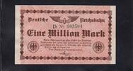 Weimarer Republik, Reichsbahn, 1 Million Mark 1923 Reichsverkehrsministe... 3.45 £ Tax included +  6.05 £ shipping