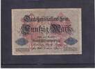 Kaiserreich, Darlehnskassenschein, 50 Mark Ro.50b, DEU-56b, KN 7stellig, Serie: F, -