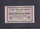 Weimarer Republik, Reichsbahn, 5 Millionen Mark 1923 Reichsverkehrsminis... 3.45 £ Tax included +  6.05 £ shipping