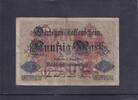 Kaiserreich, Darlehnskassenschein, 50 Mark Ro.50b, DEU-56b, KN 7stellig, Serie: O, -