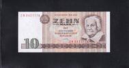 Deutschland DDR, 10 Mark Ro.359c, DDR-21c,Computersatz, KN 7stellig, Serie: CN, -