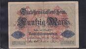 Kaiserreich, Darlehnskassenschein, 50 Mark Ro.50b, DEU-56b, KN 7stellig, Serie:T, -
