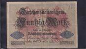 Kaiserreich, Darlehnskassenschein, 50 Mark Ro.50b,DEU-56b, KN 7stellig,Serie:Z, -