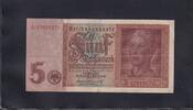 Drittes Reich, Deutsche Reichsbank, 5 Reichsmark Ro.179b, DEU-220b, KN 8stellig,Serie:G, -