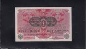 Österreich 1 Krone mit Stempel DEUTSCHÖSTERREICH, -