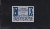 Alliierte Besatzung,Französische Besatzungszone 10 Pfennig Württemberg-Hohenzollern, Ro.215a, FBZ-8a, Serie:B, KN, -